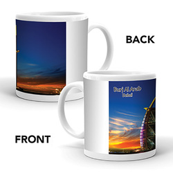 Ajooba Dubai Souvenir Mug Burj Al Arab 0041, White