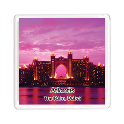 Ajooba Dubai Souvenir Magnet Atlantis 0005, Transparent