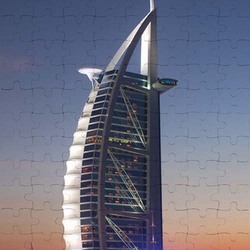 Ajooba Dubai Souvenir Puzzle Burj Al Arab 0010, White