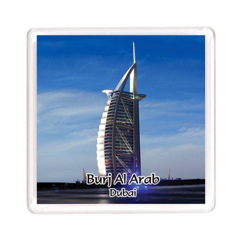 Ajooba Dubai Souvenir Magnet Burj Al Arab 0038, Transparent