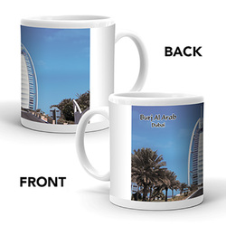 Ajooba Dubai Souvenir Mug Burj Al Arab 0016, White