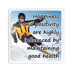 Ajooba Dubai Health Positivity Magnet 6209, Transparent