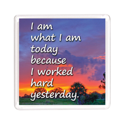 Ajooba Dubai Motivation Magnet 2329, Transparent