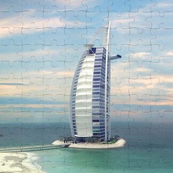 Ajooba Dubai Souvenir Puzzle Burj Al Arab 0058, White