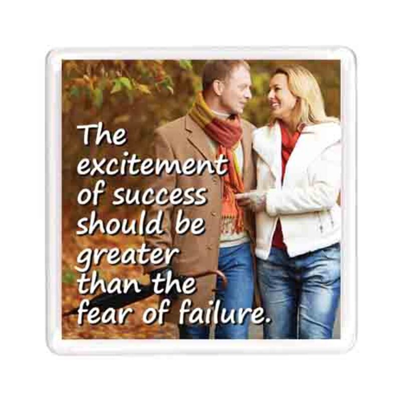 Ajooba Dubai Motivation Magnet 7705, Transparent