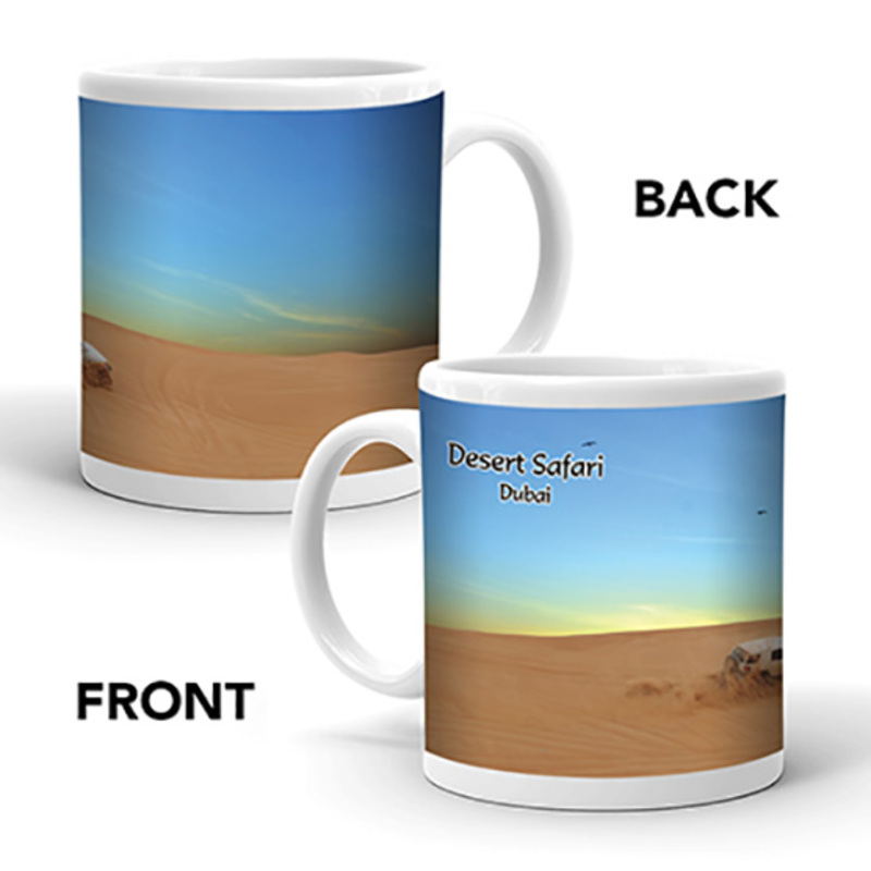 Ajooba Dubai Souvenir Mug Desert Safari MG 003, White