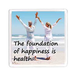 Ajooba Dubai Health Happiness Magnet 6217, Transparent