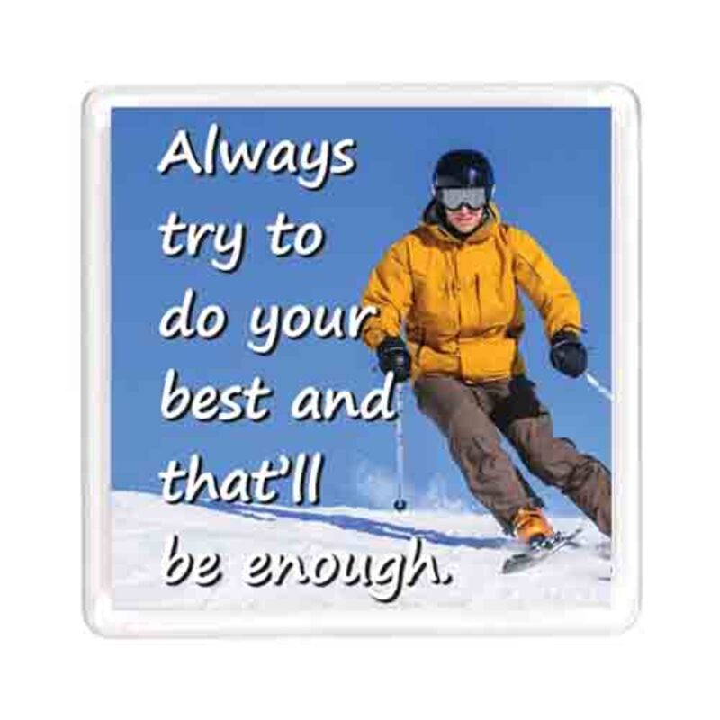 Ajooba Dubai Motivation Magnet 7659, Transparent