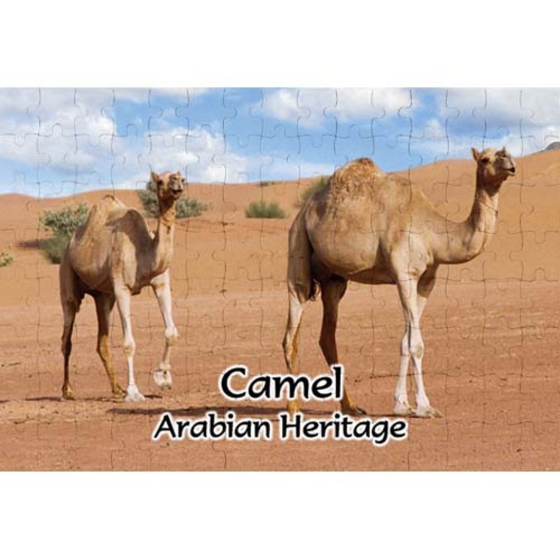 Ajooba Dubai Souvenir Puzzle Camel Arabian Heritage MCA 0005, White