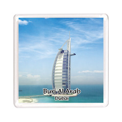 Ajooba Dubai Souvenir Magnet Burj Al Arab 0063, Transparent