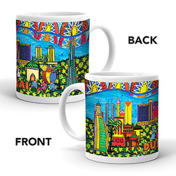 Ajooba Dubai Art Mug 50, White