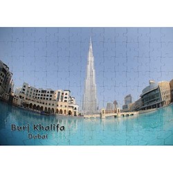 Ajooba Dubai Souvenir Puzzle Burj Khalifa 0005, White