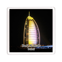 Ajooba Dubai Souvenir Magnet Burj Al Arab 0014, Transparent