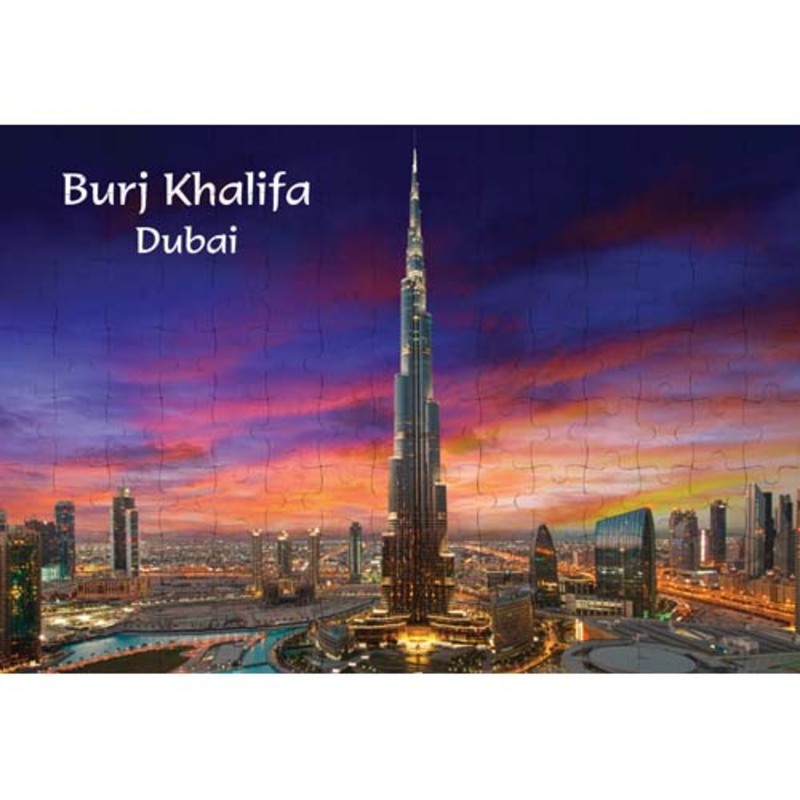 Ajooba Dubai Souvenir Puzzle Burj Khalifa 0058, White