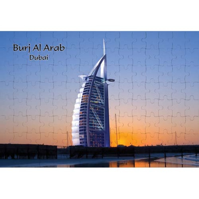 Ajooba Dubai Souvenir Puzzle Burj Al Arab 0009, White