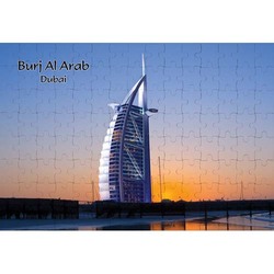 Ajooba Dubai Souvenir Puzzle Burj Al Arab 0009, White