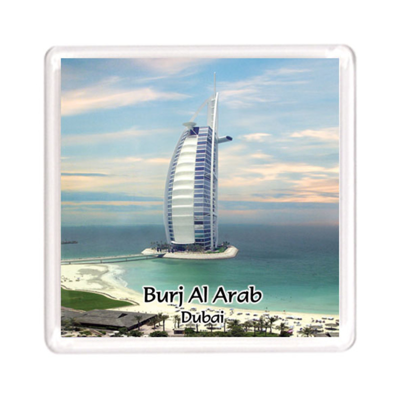 Ajooba Dubai Souvenir Magnet Burj Al Arab 0058, Transparent