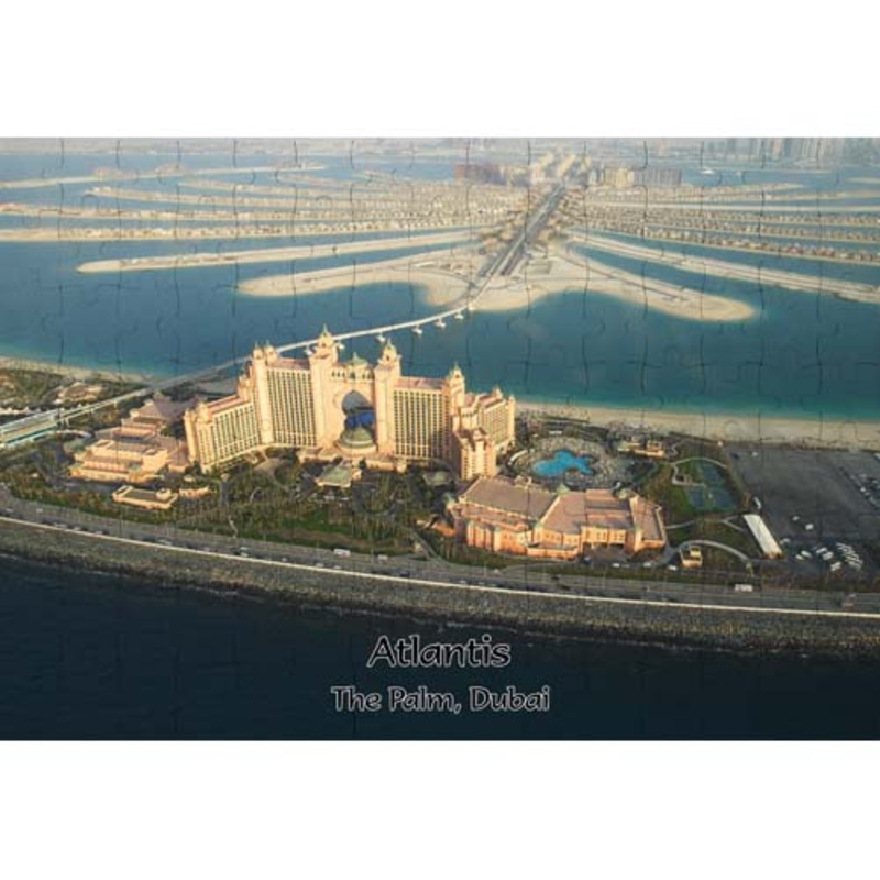 Ajooba Dubai Souvenir Puzzle Atlantis 0016, White