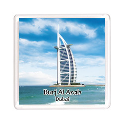 Ajooba Dubai Souvenir Magnet Burj Al Arab 0045, Transparent
