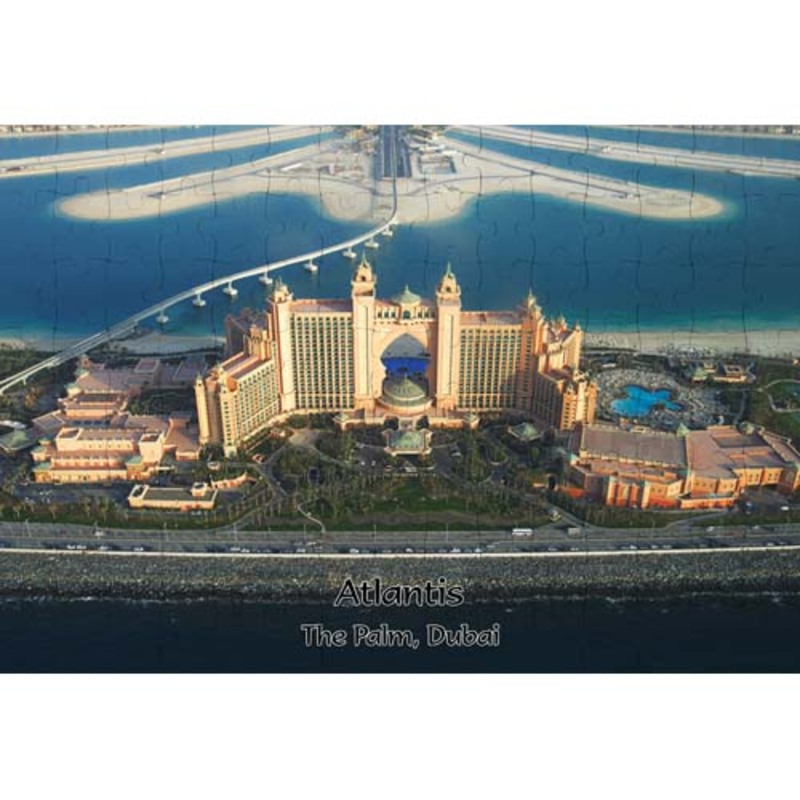 Ajooba Dubai Souvenir Puzzle Atlantis 0014, White