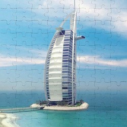 Ajooba Dubai Souvenir Puzzle Burj Al Arab 0064, White