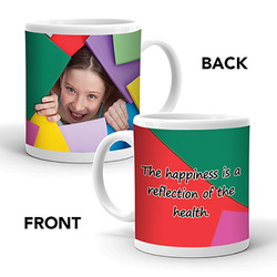 Ajooba Dubai Health Happiness Mug 6204, White