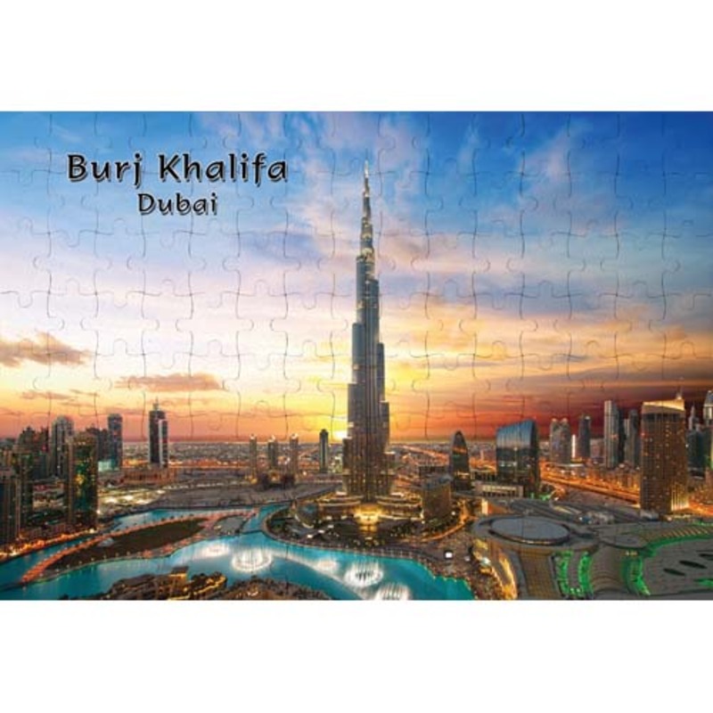 Ajooba Dubai Souvenir Puzzle Burj Khalifa 0042, White