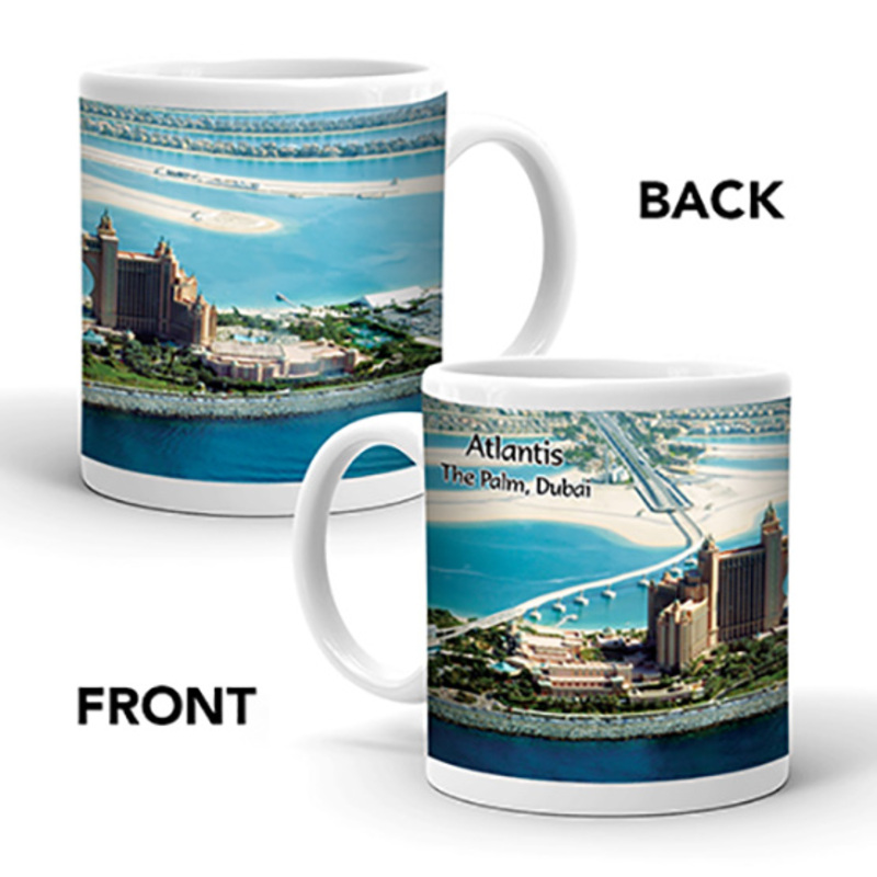 Ajooba Dubai Souvenir Mug Atlantis 0010, White