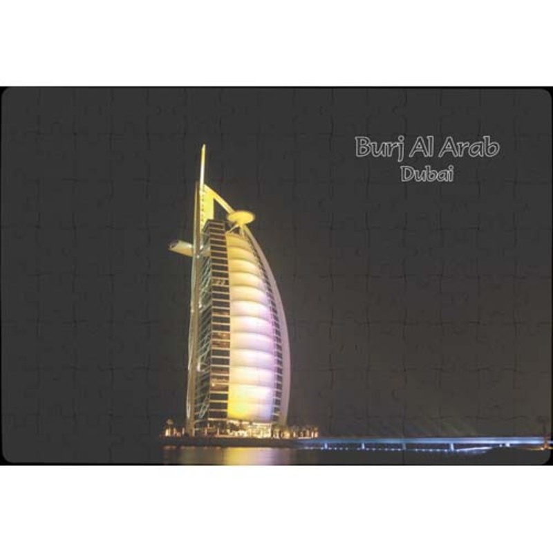 Ajooba Dubai Souvenir Puzzle Burj Al Arab 0015, White