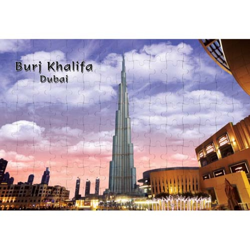 Ajooba Dubai Souvenir Puzzle Burj Khalifa 0024, White