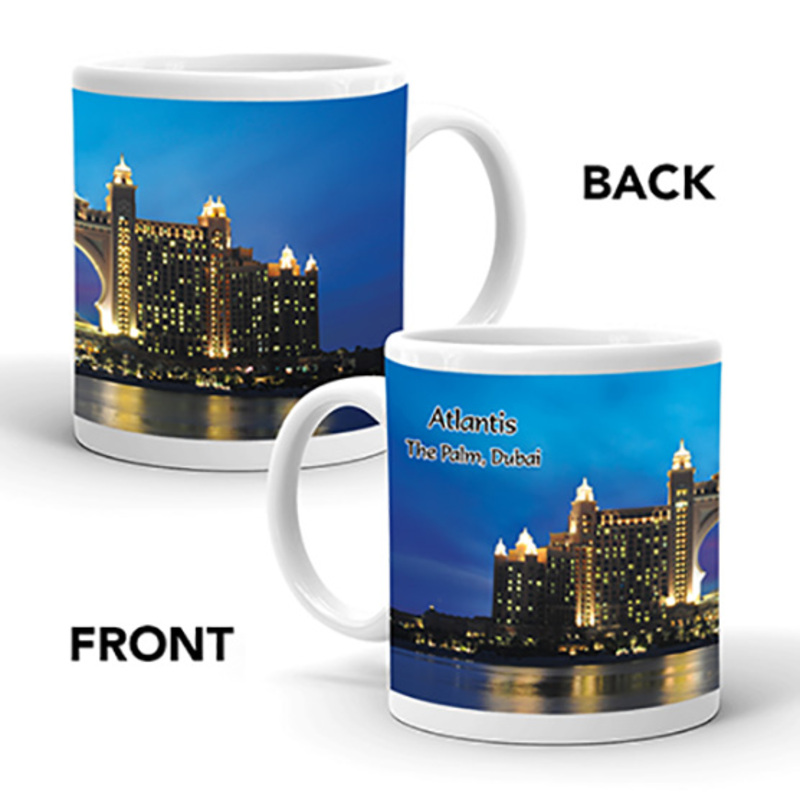 Ajooba Dubai Souvenir Mug Atlantis 0002, White