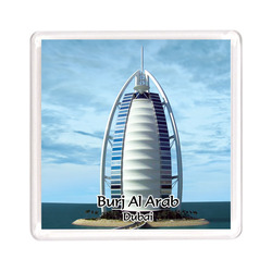 Ajooba Dubai Souvenir Magnet Burj Al Arab 0030, Transparent