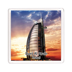 Ajooba Dubai Souvenir Magnet Burj Al Arab 0035, Transparent