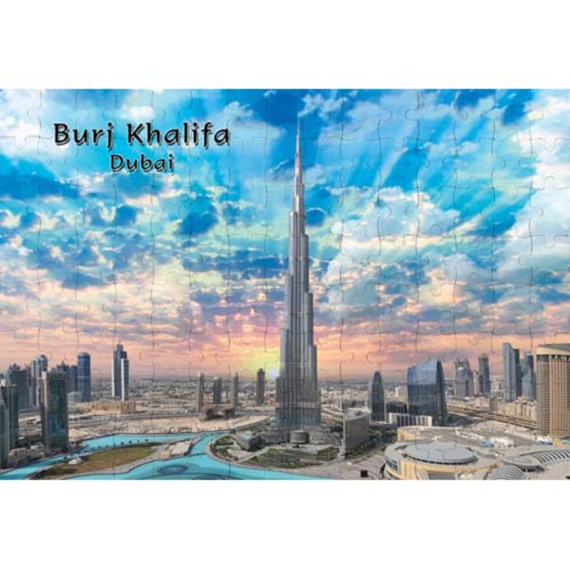 Ajooba Dubai Souvenir Puzzle Burj Khalifa 0032, White