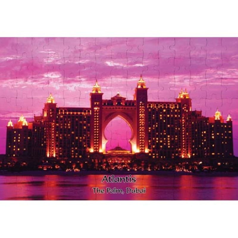 Ajooba Dubai Souvenir Puzzle Atlantis 0005, White