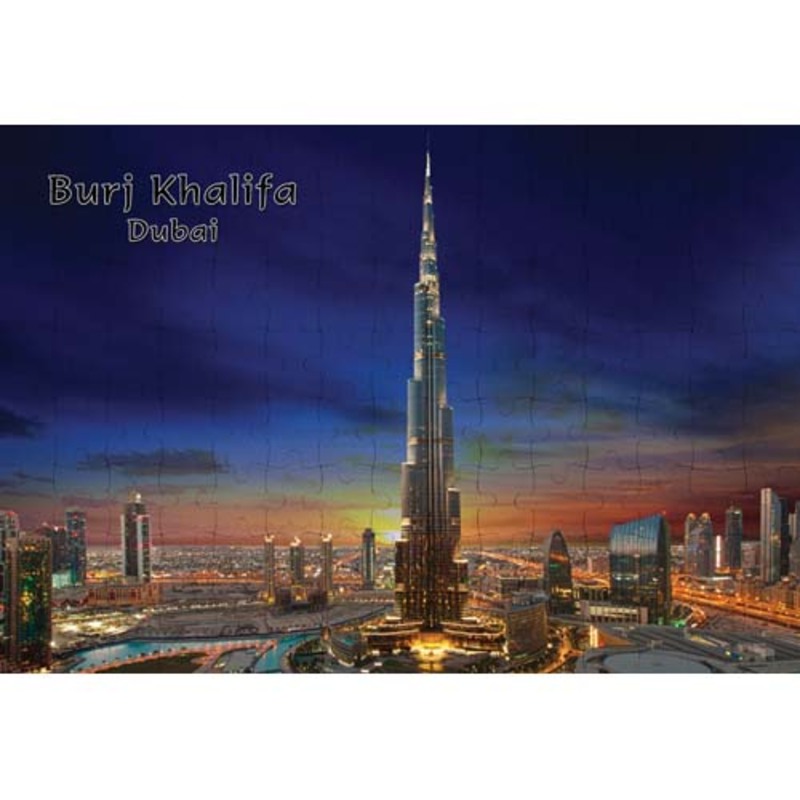 Ajooba Dubai Souvenir Puzzle Burj Khalifa 0056, White