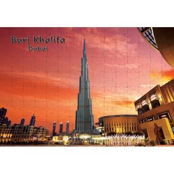 Ajooba Dubai Souvenir Puzzle Burj Khalifa 0010, White