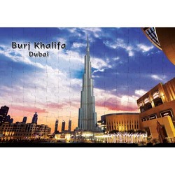 Ajooba Dubai Souvenir Puzzle Burj Khalifa 0009, White