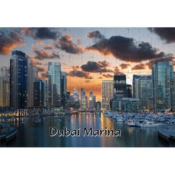 Ajooba Dubai Souvenir Puzzle Dubai Marina MG 001, White