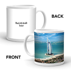 Ajooba Dubai Souvenir Mug Burj Al Arab 0053, White