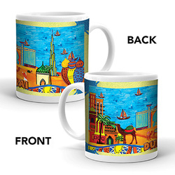 Ajooba Dubai Art Mug B110, White