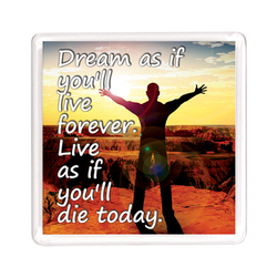 Ajooba Dubai Motivation Magnet 2319, Transparent