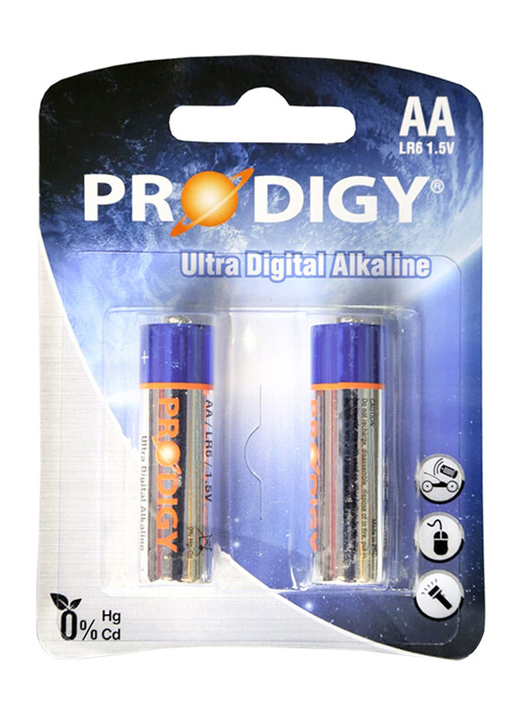 

Prodigy LR6UD Alkaline, 2B AA, 2 Pieces, Silver