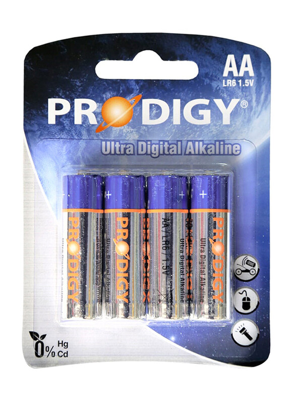 

Prodigy LR6UD Alkaline, AA, 4 Pieces, Silver