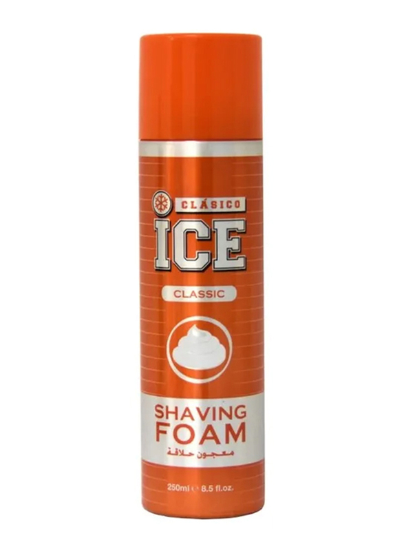 Clasico Ice Classic Shaving Foam, Orange, 250ml