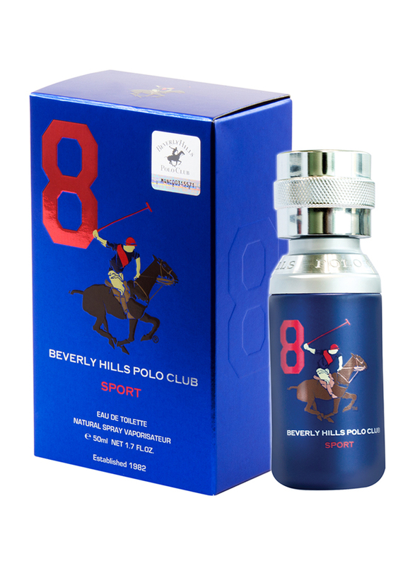 Beverly Hills Polo Club Sport No. 8 50ml EDT for Men