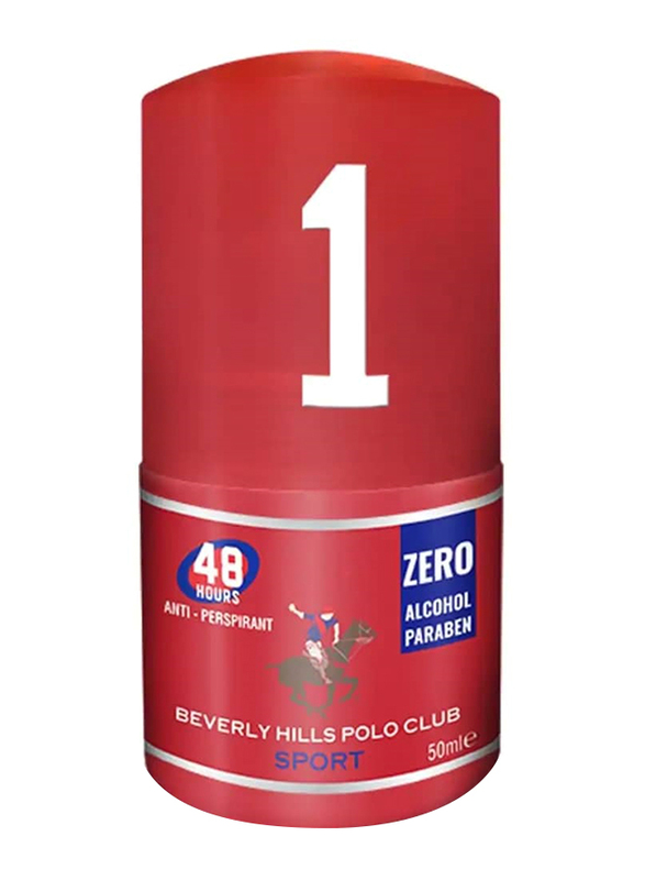 Beverly Hills Polo Club No. 1 Sport Antiperspirant Roll-On for Men, 50ml