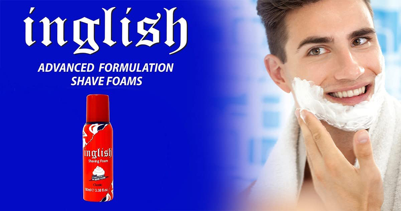 Inglish Super Disposable Twin Blade Razors and 100ml Shaving Foam Saver Pack for Men, Blue/Red, 21 Pieces