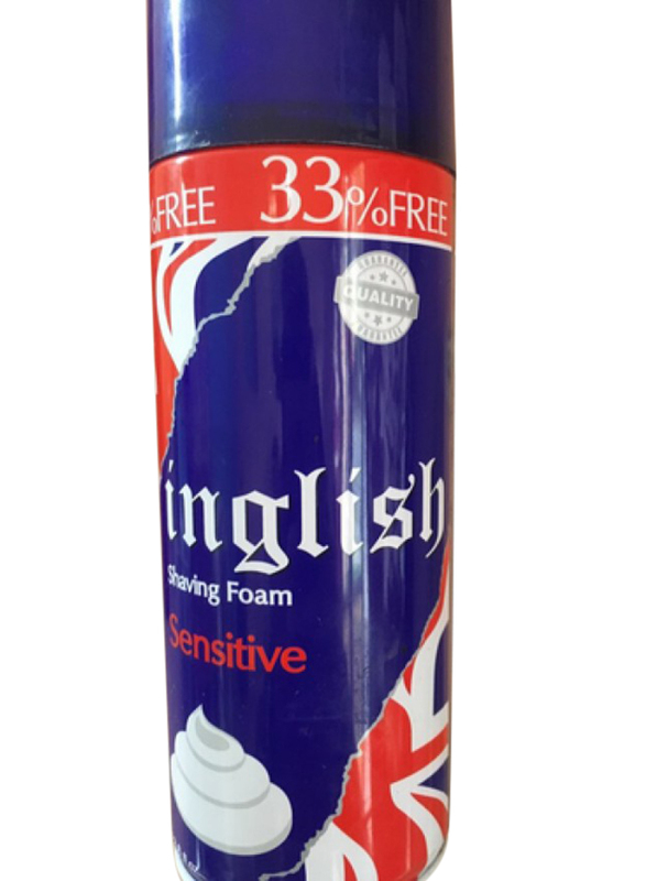 Inglish Sensitive Shaving Foam with Glycerine and Vitamin E, 400ml