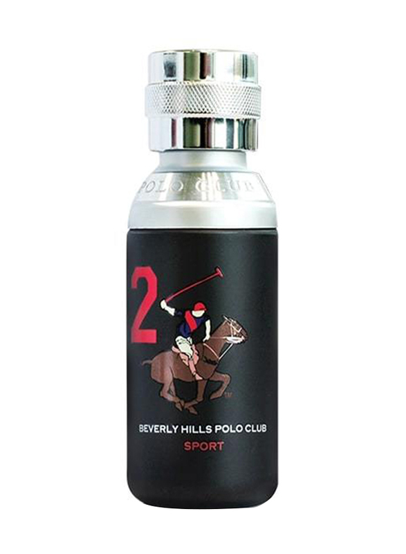Beverly Hills Polo Club 2-Piece Sport No.2 Gift Set for Men, 50ml EDT, 50ml Antiperspirant Roll-On